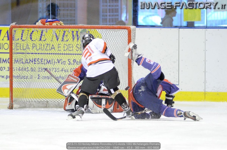 2013-11-10 Hockey Milano Rossoblu U12-Aosta 1092 Michelangelo Romano.jpg